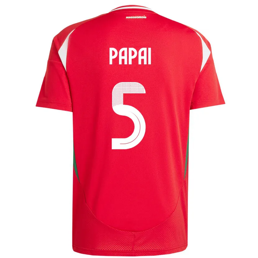 Danxen Herren Ungarn Emőke Pápai #5 Rot Heimtrikot Trikot 24-26 T-Shirt Schweiz