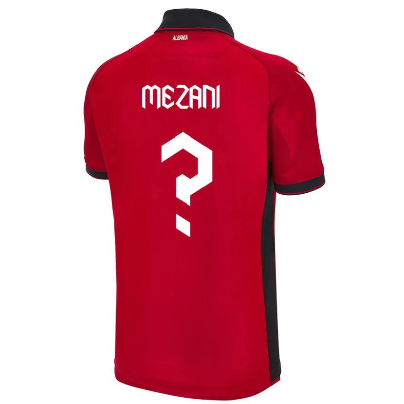 Danxen Herren Albanien Xhoel Mezani #0 Rot Heimtrikot Trikot 24-26 T-Shirt Schweiz