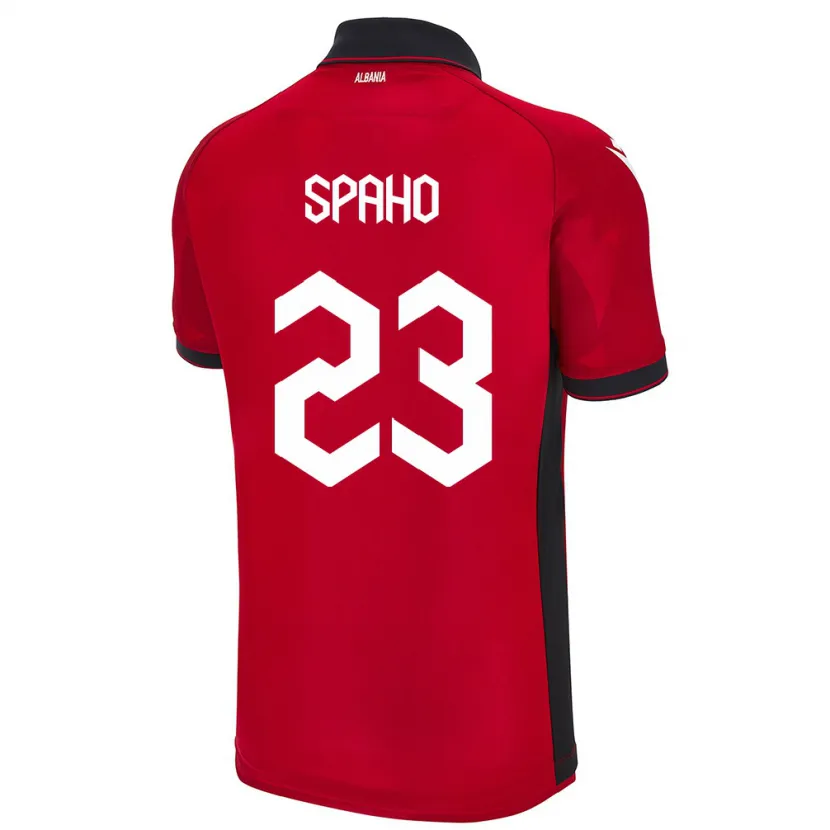 Danxen Herren Albanien Klesjana Spaho #23 Rot Heimtrikot Trikot 24-26 T-Shirt Schweiz