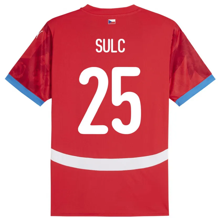 Danxen Herren Tschechien Pavel Sulc #25 Rot Heimtrikot Trikot 24-26 T-Shirt Schweiz