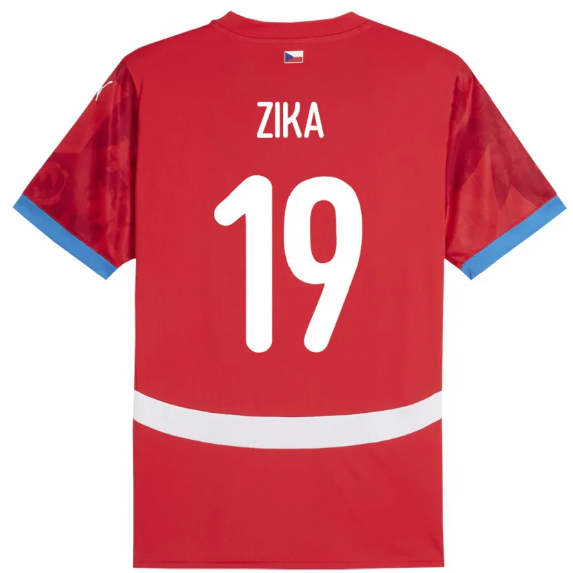 Danxen Herren Tschechien Petr Zika #19 Rot Heimtrikot Trikot 24-26 T-Shirt Schweiz