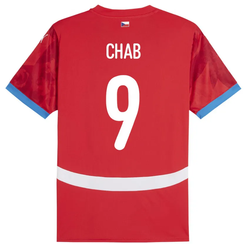 Danxen Herren Tschechien Adam Chab #9 Rot Heimtrikot Trikot 24-26 T-Shirt Schweiz