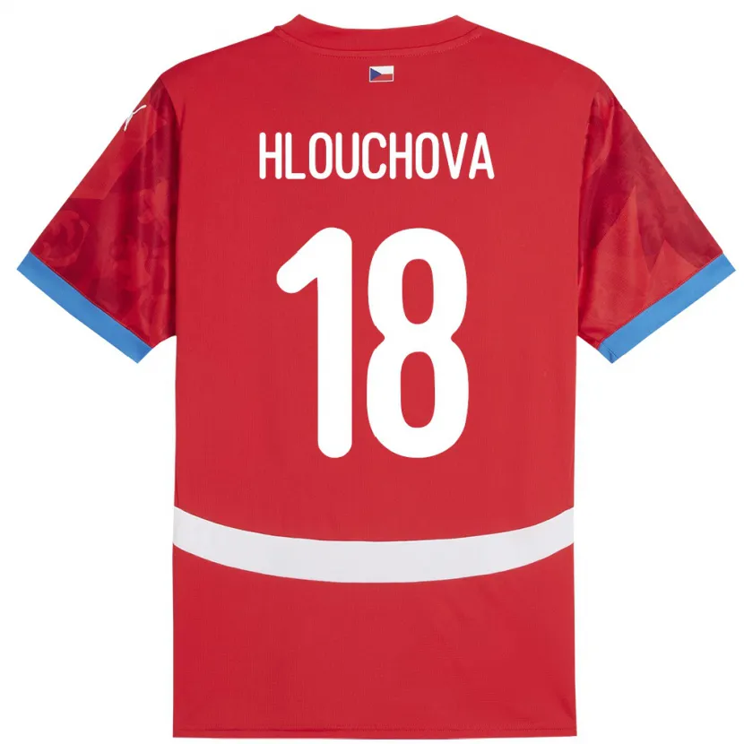 Danxen Herren Tschechien Radka Hlouchová #18 Rot Heimtrikot Trikot 24-26 T-Shirt Schweiz