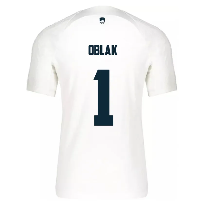 Danxen Herren Slowenien Jan Oblak #1 Weiß Heimtrikot Trikot 24-26 T-Shirt Schweiz