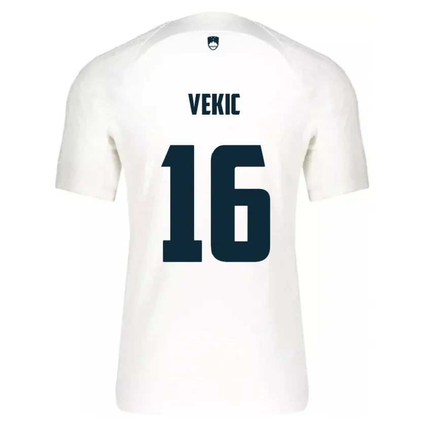 Danxen Herren Slowenien Igor Vekic #16 Weiß Heimtrikot Trikot 24-26 T-Shirt Schweiz