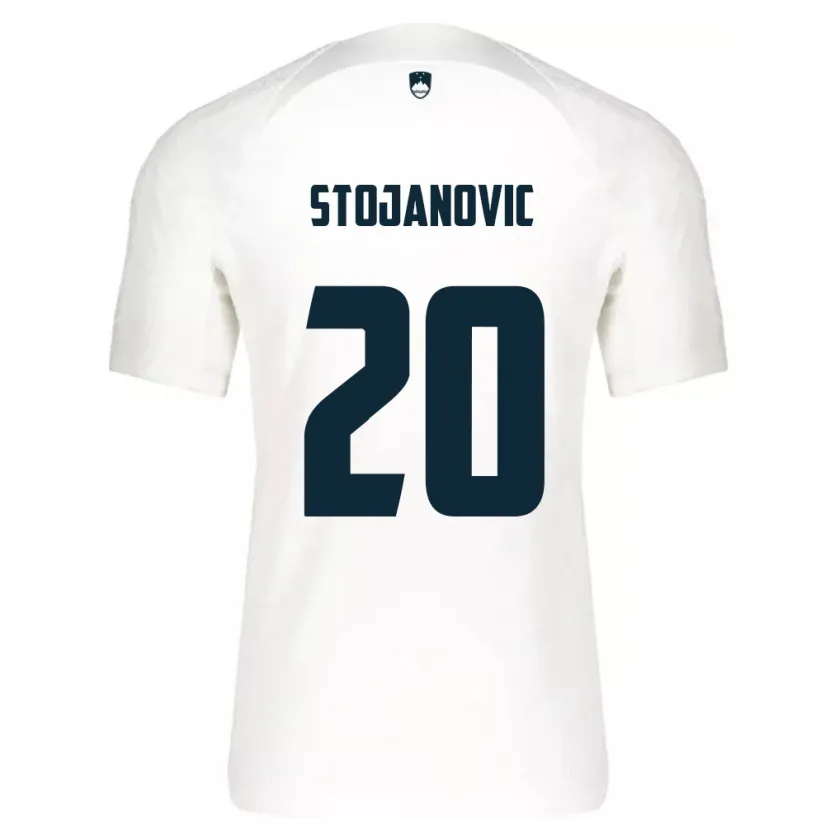 Danxen Herren Slowenien Petar Stojanović #20 Weiß Heimtrikot Trikot 24-26 T-Shirt Schweiz