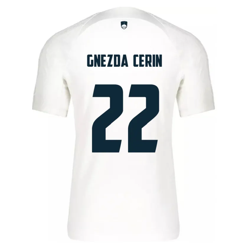 Danxen Herren Slowenien Adam Gnezda Cerin #22 Weiß Heimtrikot Trikot 24-26 T-Shirt Schweiz