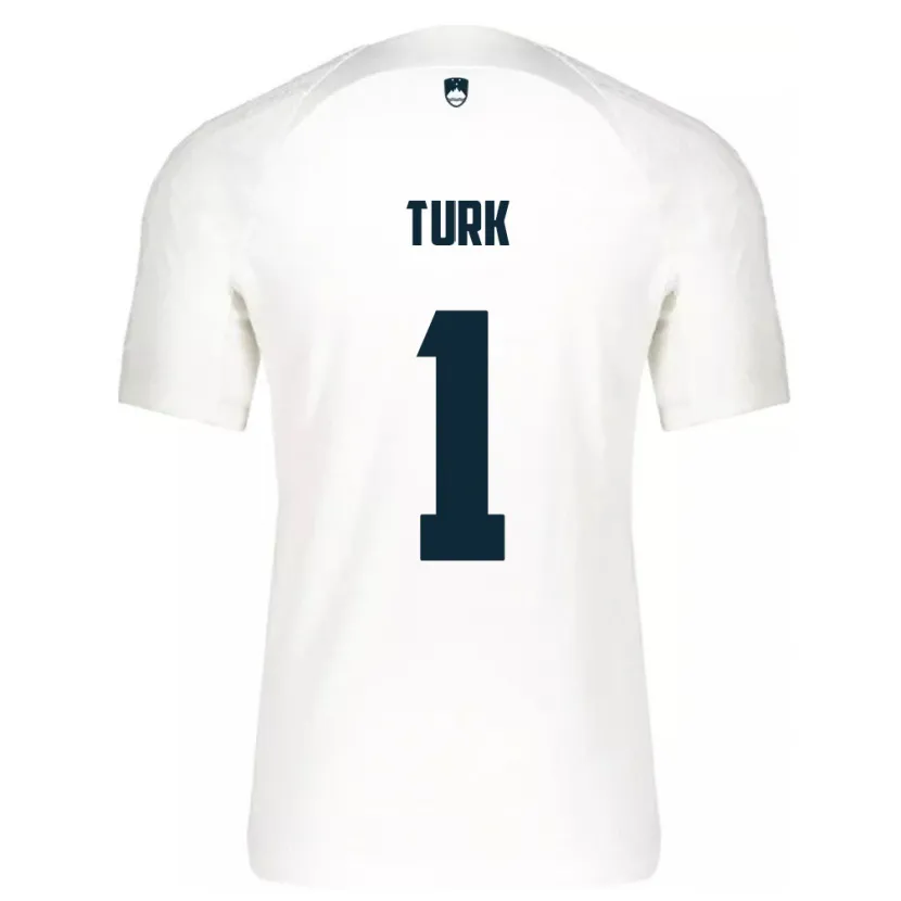 Danxen Herren Slowenien Martin Turk #1 Weiß Heimtrikot Trikot 24-26 T-Shirt Schweiz