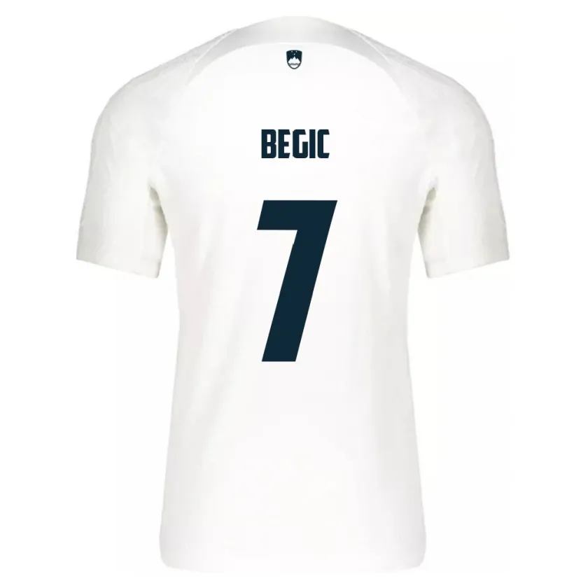 Danxen Herren Slowenien Tjas Begic #7 Weiß Heimtrikot Trikot 24-26 T-Shirt Schweiz