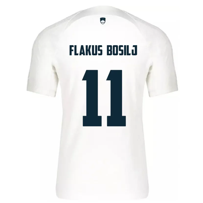 Danxen Herren Slowenien David Flakus Bosilj #11 Weiß Heimtrikot Trikot 24-26 T-Shirt Schweiz