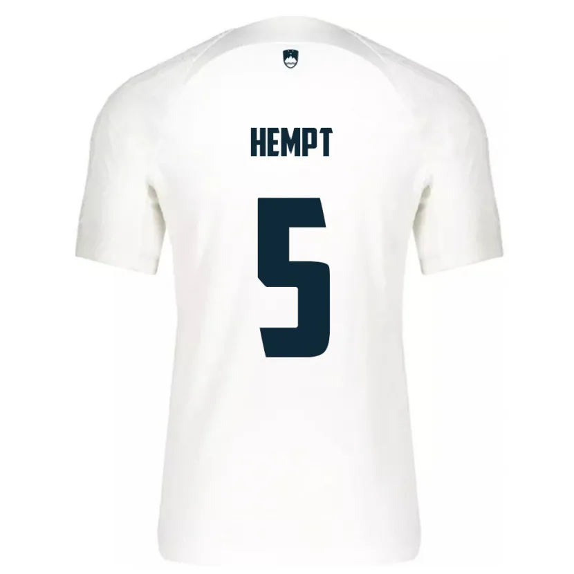 Danxen Herren Slowenien Lukas Hempt #5 Weiß Heimtrikot Trikot 24-26 T-Shirt Schweiz