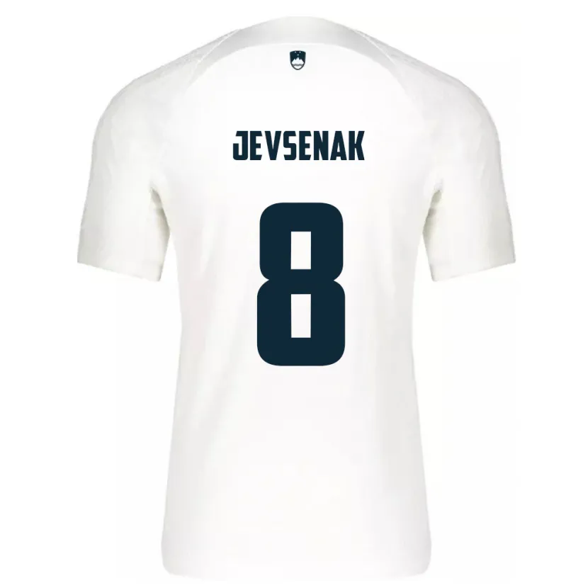 Danxen Herren Slowenien Florjan Jevsenak #8 Weiß Heimtrikot Trikot 24-26 T-Shirt Schweiz