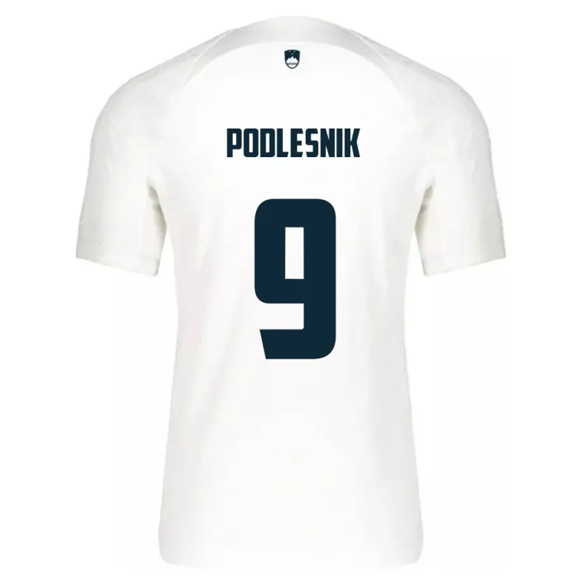 Danxen Herren Slowenien Nik Podlesnik #9 Weiß Heimtrikot Trikot 24-26 T-Shirt Schweiz