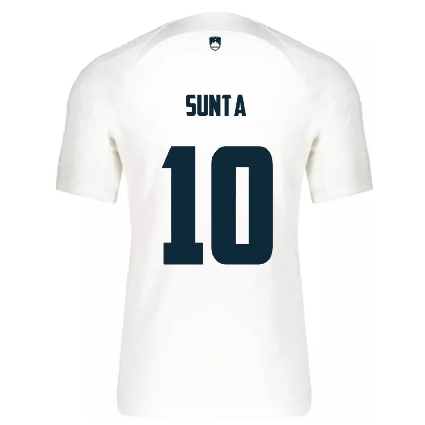 Danxen Herren Slowenien Sven Sunta #10 Weiß Heimtrikot Trikot 24-26 T-Shirt Schweiz