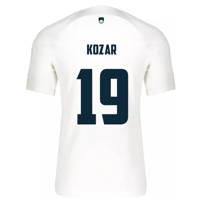 Danxen Herren Slowenien Kristjan Kozar #19 Weiß Heimtrikot Trikot 24-26 T-Shirt Schweiz