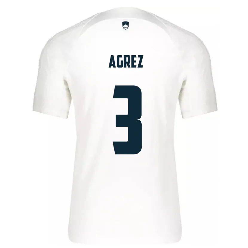 Danxen Herren Slowenien Sara Agrež #3 Weiß Heimtrikot Trikot 24-26 T-Shirt Schweiz