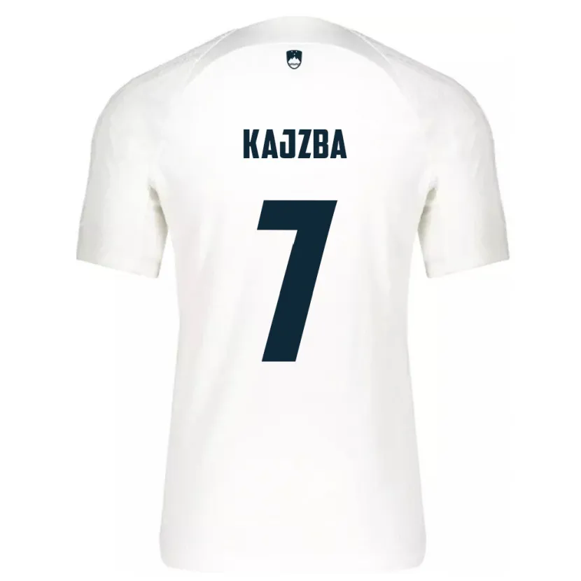 Danxen Herren Slowenien Nina Kajzba #7 Weiß Heimtrikot Trikot 24-26 T-Shirt Schweiz