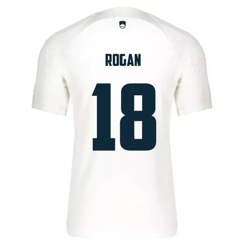 Danxen Herren Slowenien Manja Rogan #18 Weiß Heimtrikot Trikot 24-26 T-Shirt Schweiz