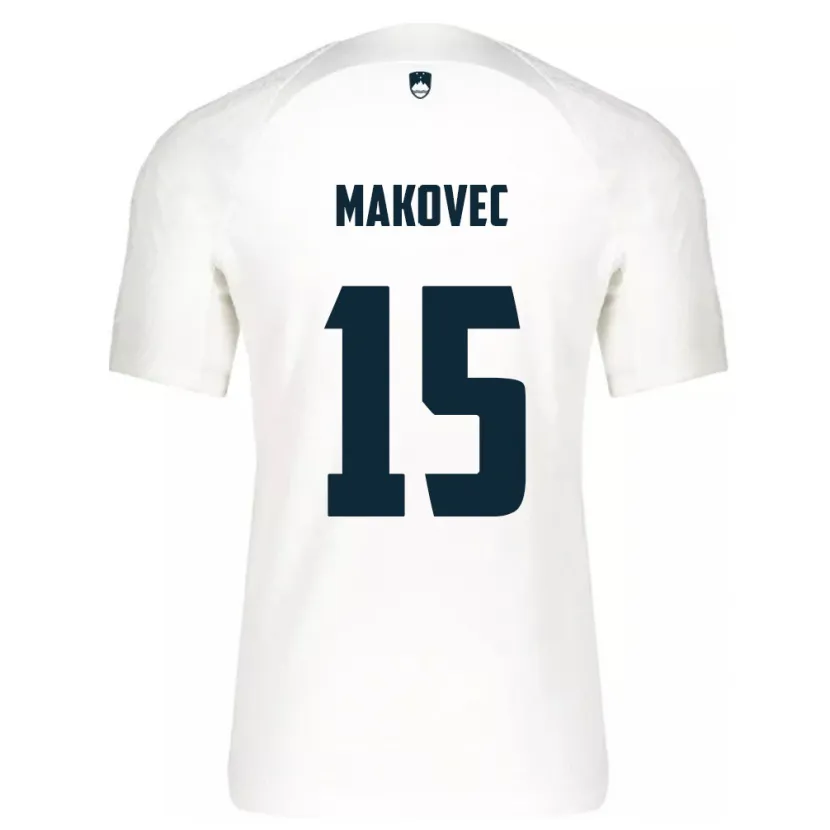 Danxen Herren Slowenien Sara Makovec #15 Weiß Heimtrikot Trikot 24-26 T-Shirt Schweiz