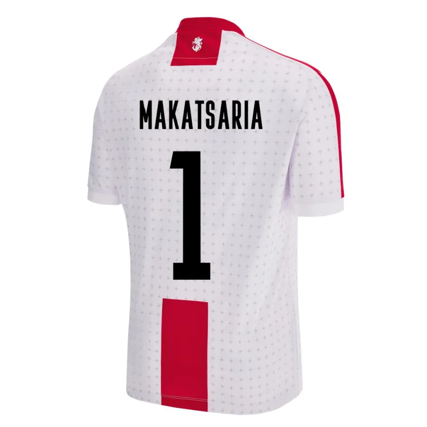 Danxen Herren Georgien Mikheil Makatsaria #1 Weiß Heimtrikot Trikot 24-26 T-Shirt Schweiz