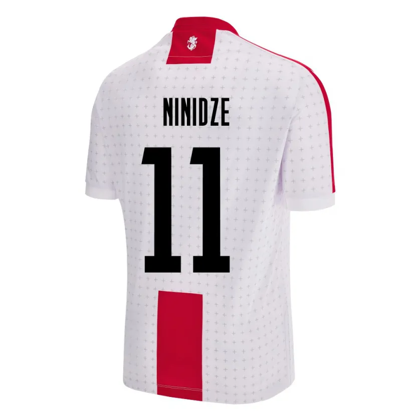 Danxen Herren Georgien Nikoloz Ninidze #11 Weiß Heimtrikot Trikot 24-26 T-Shirt Schweiz