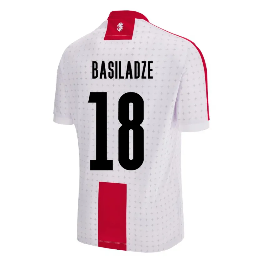 Danxen Herren Georgien Aleko Basiladze #18 Weiß Heimtrikot Trikot 24-26 T-Shirt Schweiz