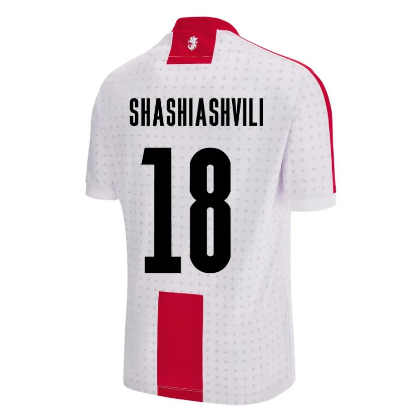 Danxen Herren Georgien Luka Shashiashvili #18 Weiß Heimtrikot Trikot 24-26 T-Shirt Schweiz