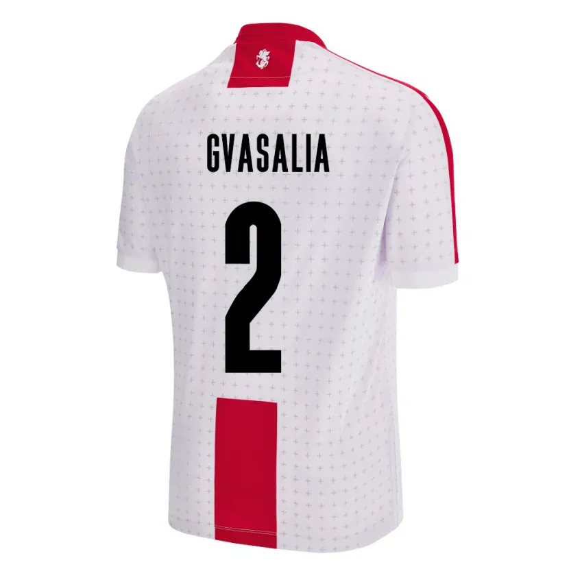 Danxen Herren Georgien Giorgi Gvasalia #2 Weiß Heimtrikot Trikot 24-26 T-Shirt Schweiz