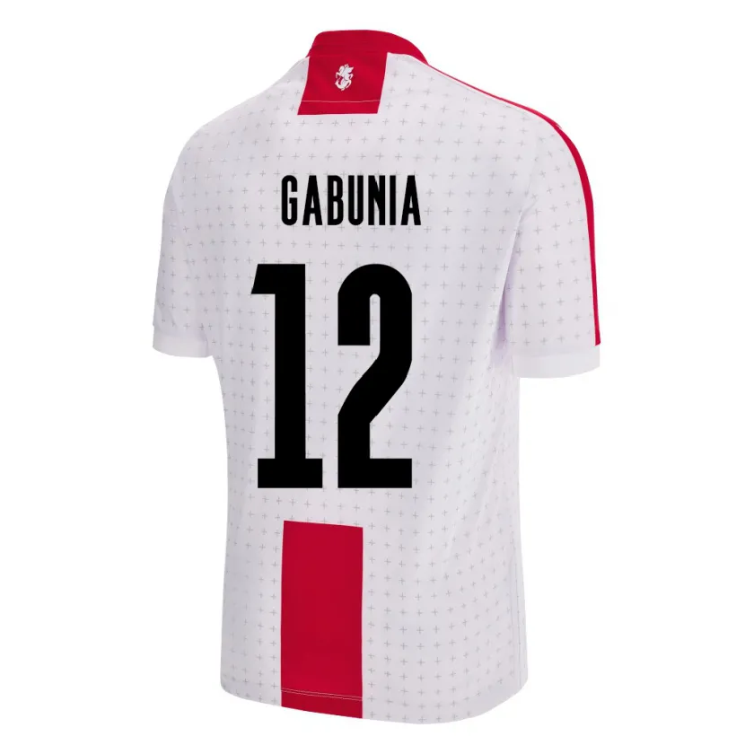 Danxen Herren Georgien Tatia Gabunia #12 Weiß Heimtrikot Trikot 24-26 T-Shirt Schweiz