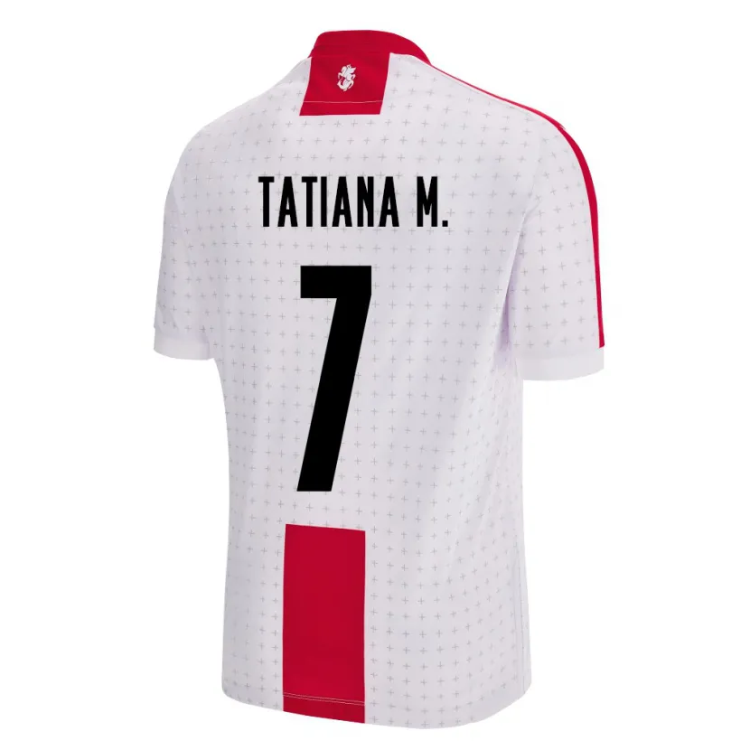 Danxen Herren Georgien Tatiana Matveeva #7 Weiß Heimtrikot Trikot 24-26 T-Shirt Schweiz