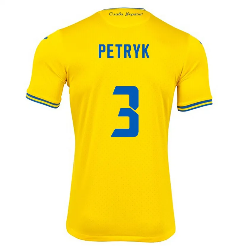 Danxen Herren Ukraine Anna Petryk #3 Gelb Heimtrikot Trikot 24-26 T-Shirt Schweiz