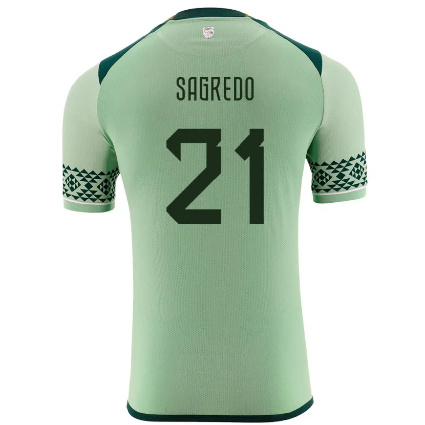 Danxen Herren Bolivien José Sagredo #21 Hellgrün Heimtrikot Trikot 24-26 T-Shirt Schweiz