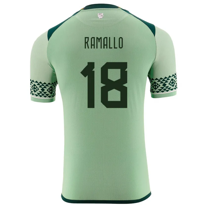 Danxen Herren Bolivien Rodrigo Ramallo #18 Hellgrün Heimtrikot Trikot 24-26 T-Shirt Schweiz