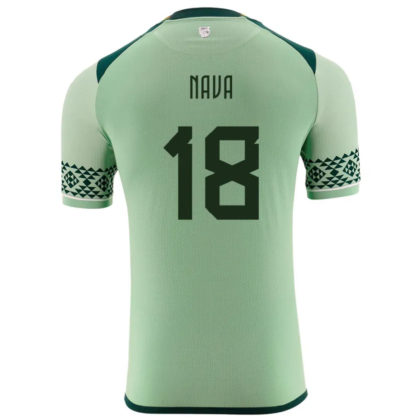 Danxen Herren Bolivien Fernando Nava #18 Hellgrün Heimtrikot Trikot 24-26 T-Shirt Schweiz