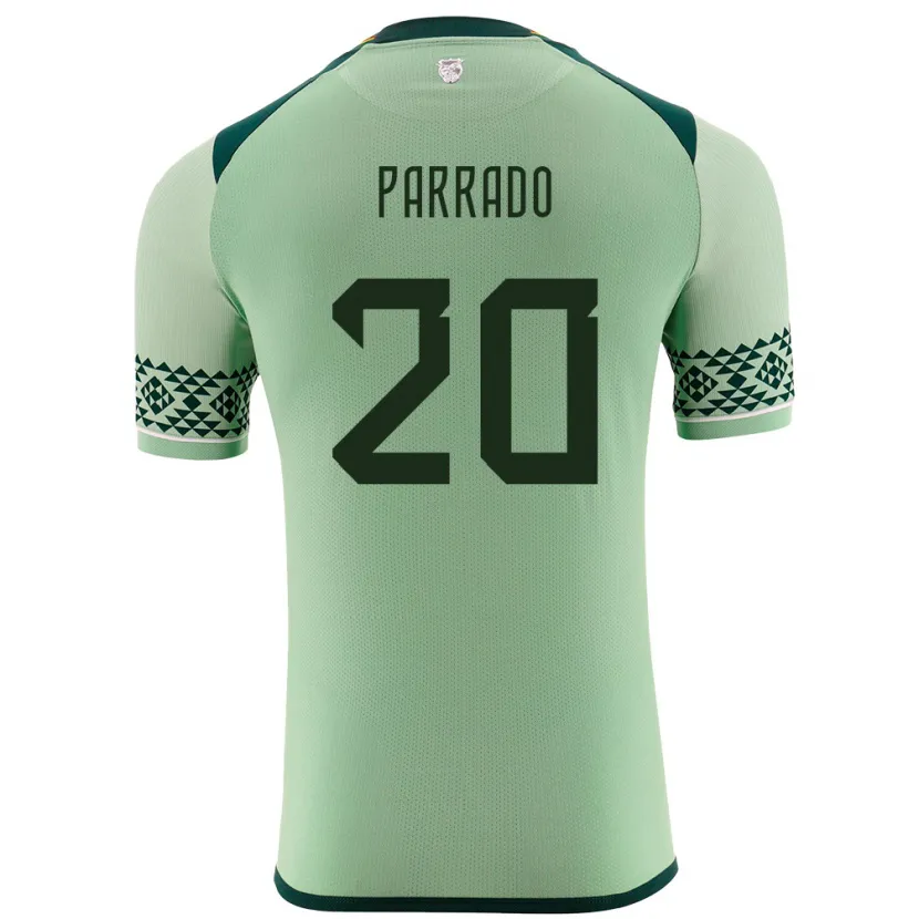 Danxen Herren Bolivien Diego Parrado #20 Hellgrün Heimtrikot Trikot 24-26 T-Shirt Schweiz