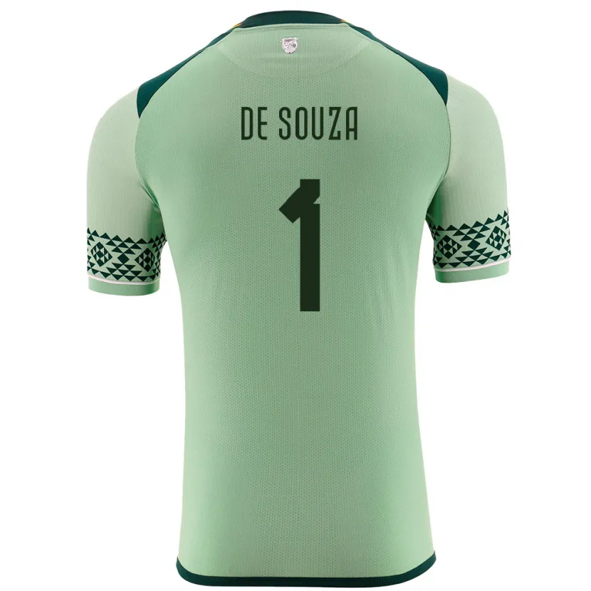 Danxen Herren Bolivien Victor De Souza #1 Hellgrün Heimtrikot Trikot 24-26 T-Shirt Schweiz