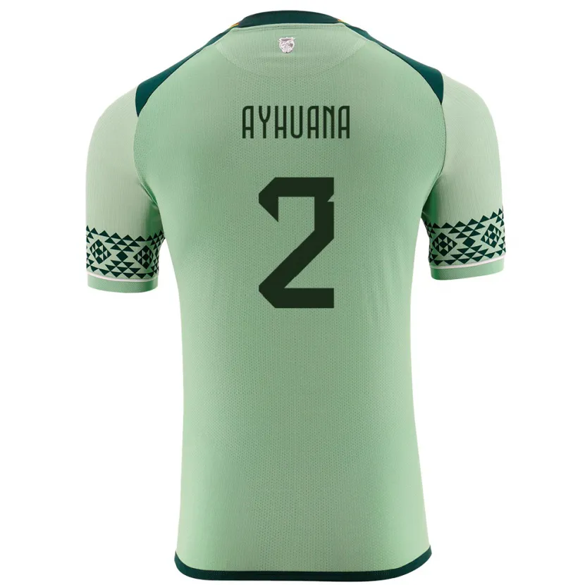 Danxen Herren Bolivien Anderson Ayhuana #2 Hellgrün Heimtrikot Trikot 24-26 T-Shirt Schweiz