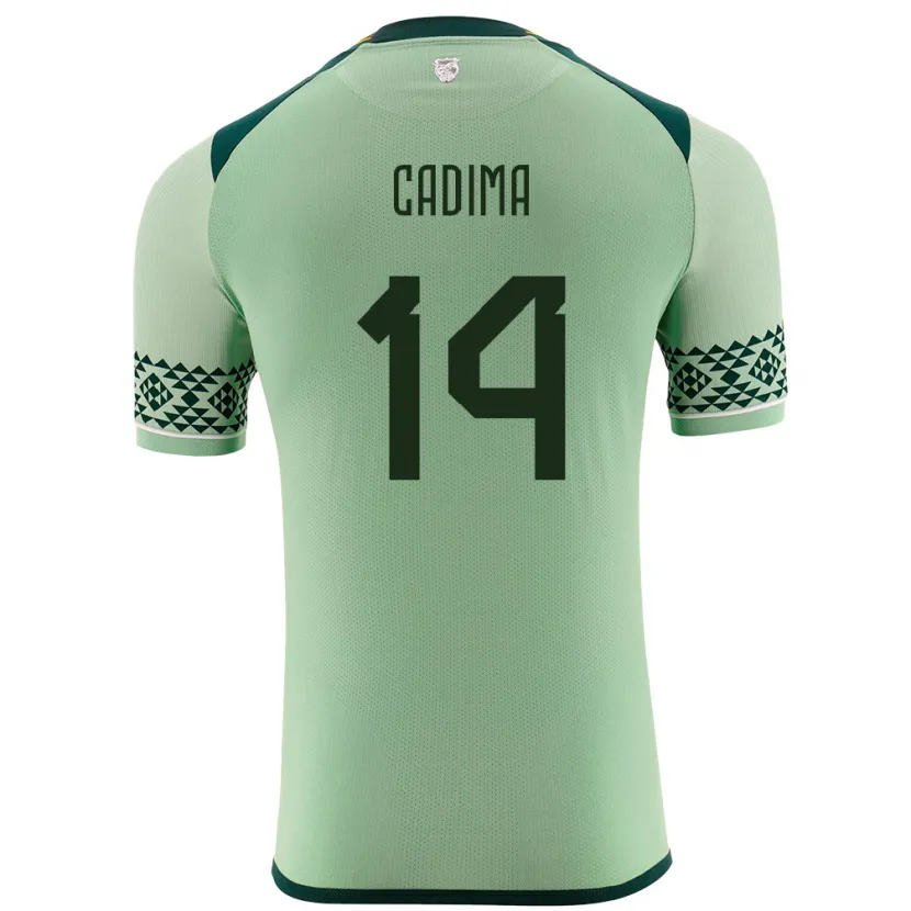Danxen Herren Bolivien Ricardo Cadima #14 Hellgrün Heimtrikot Trikot 24-26 T-Shirt Schweiz