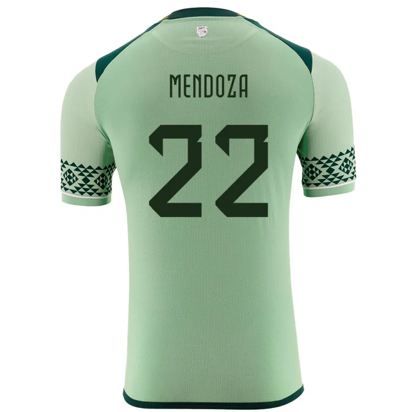 Danxen Herren Bolivien Gonzalo Mendoza #22 Hellgrün Heimtrikot Trikot 24-26 T-Shirt Schweiz