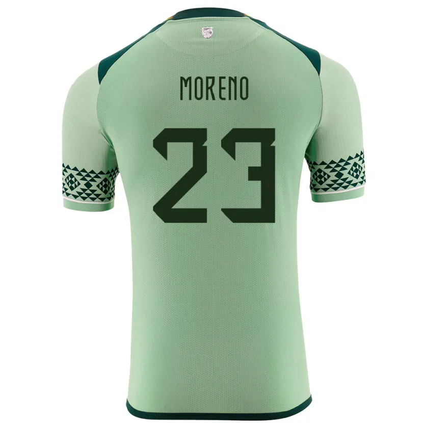 Danxen Herren Bolivien Leonel Moreno #23 Hellgrün Heimtrikot Trikot 24-26 T-Shirt Schweiz