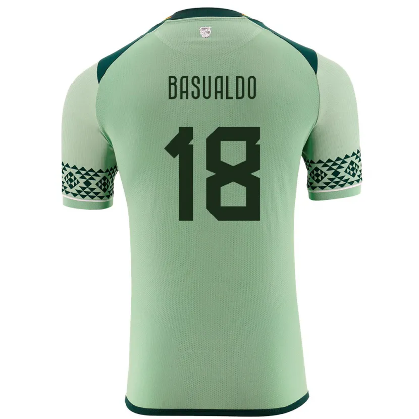 Danxen Herren Bolivien Yoselin Basualdo #18 Hellgrün Heimtrikot Trikot 24-26 T-Shirt Schweiz