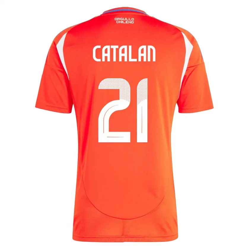 Danxen Herren Chile Matías Catalán #21 Rot Heimtrikot Trikot 24-26 T-Shirt Schweiz