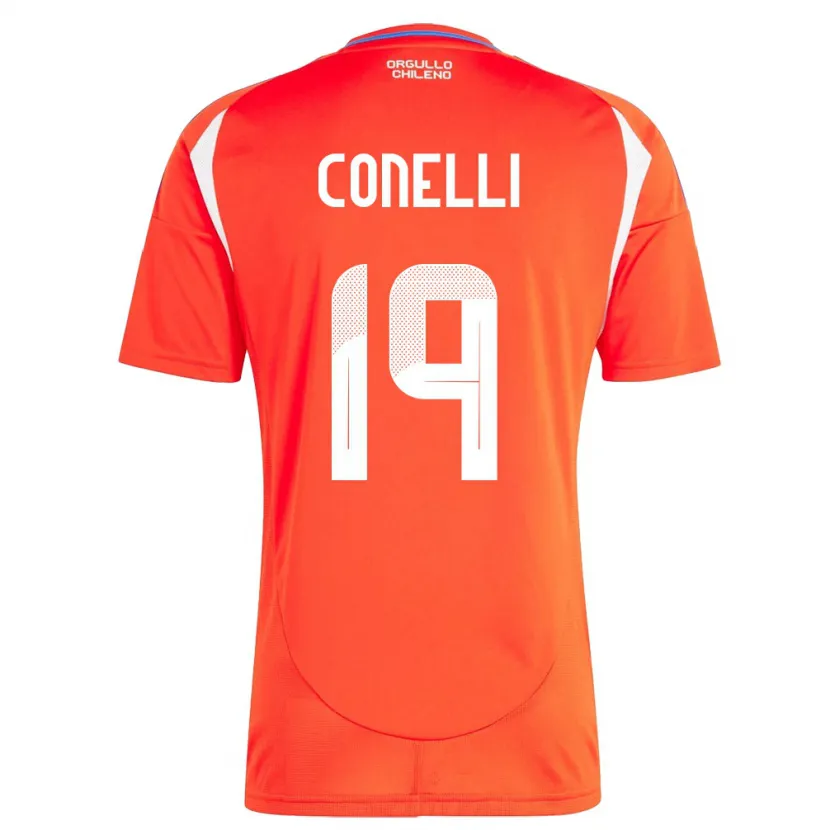 Danxen Herren Chile Vicente Conelli #19 Rot Heimtrikot Trikot 24-26 T-Shirt Schweiz