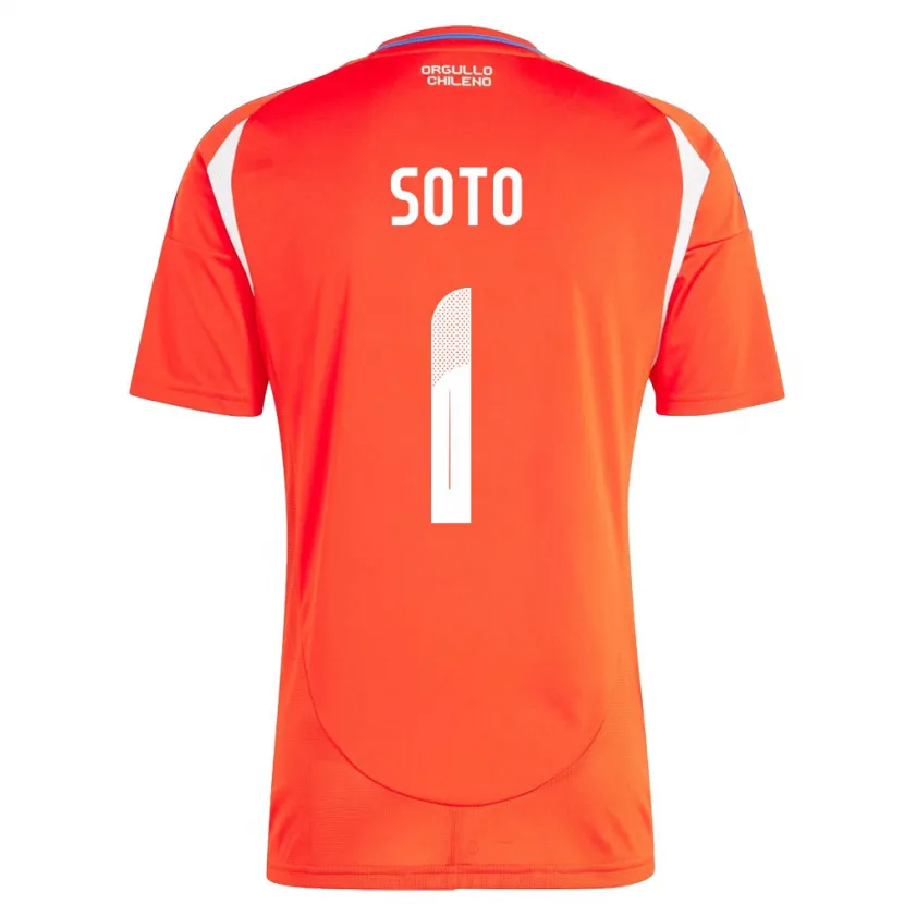 Danxen Herren Chile Fernando Soto #1 Rot Heimtrikot Trikot 24-26 T-Shirt Schweiz