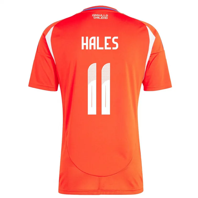 Danxen Herren Chile Alejandro Hales #11 Rot Heimtrikot Trikot 24-26 T-Shirt Schweiz