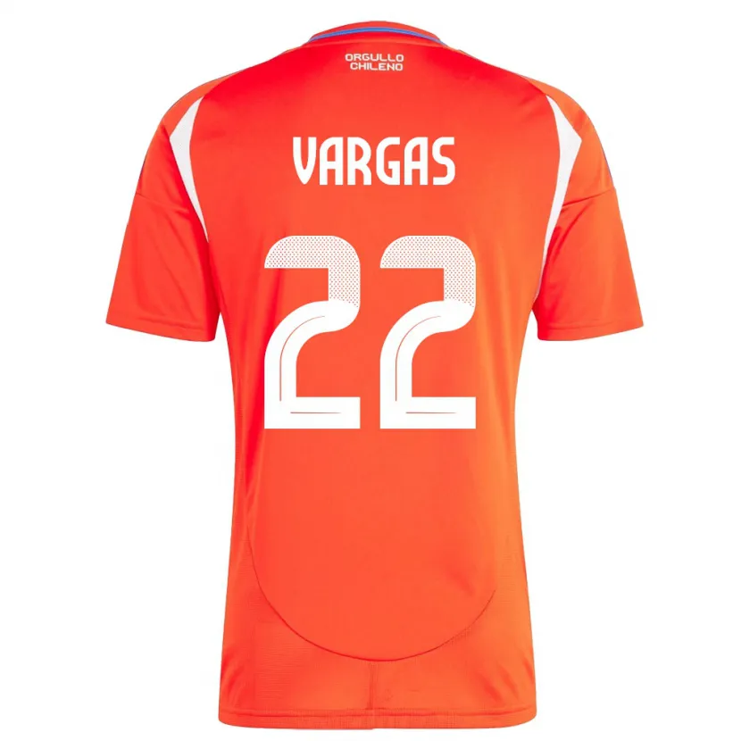 Danxen Herren Chile Diego Vargas #22 Rot Heimtrikot Trikot 24-26 T-Shirt Schweiz