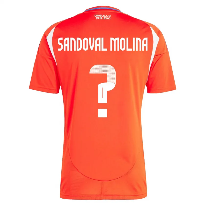 Danxen Herren Chile Mario Sandoval Molina #0 Rot Heimtrikot Trikot 24-26 T-Shirt Schweiz