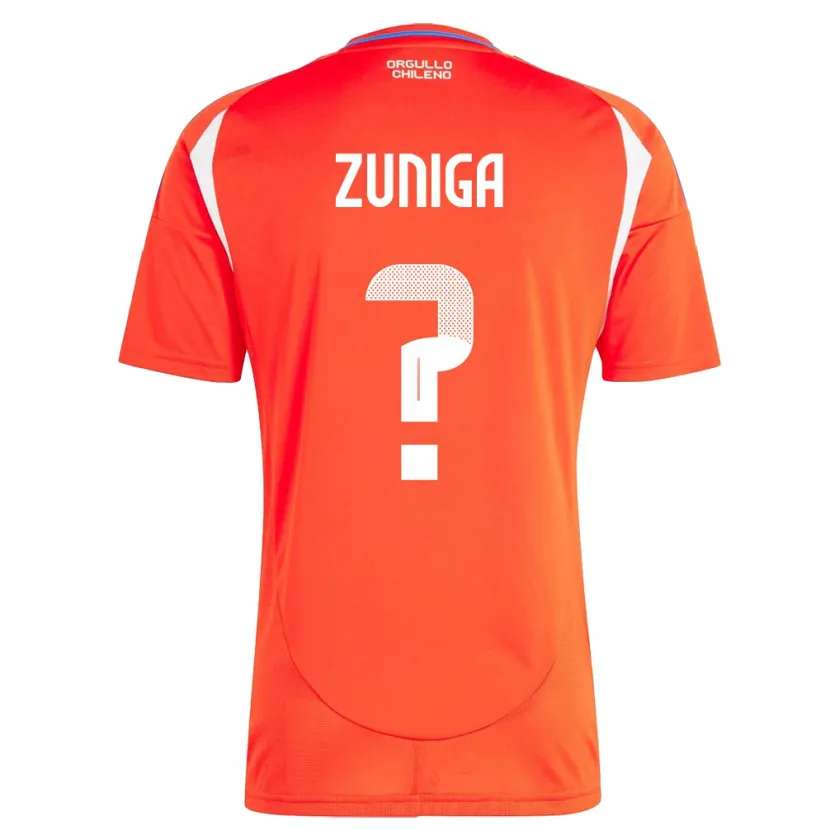 Danxen Herren Chile Máximo Zúñiga #0 Rot Heimtrikot Trikot 24-26 T-Shirt Schweiz