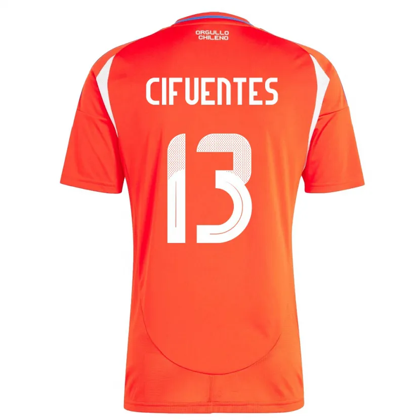 Danxen Herren Chile Anaís Cifuentes #13 Rot Heimtrikot Trikot 24-26 T-Shirt Schweiz