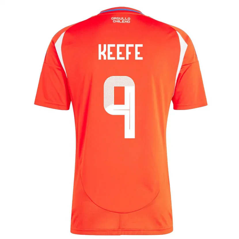 Danxen Herren Chile Sonya Keefe #9 Rot Heimtrikot Trikot 24-26 T-Shirt Schweiz